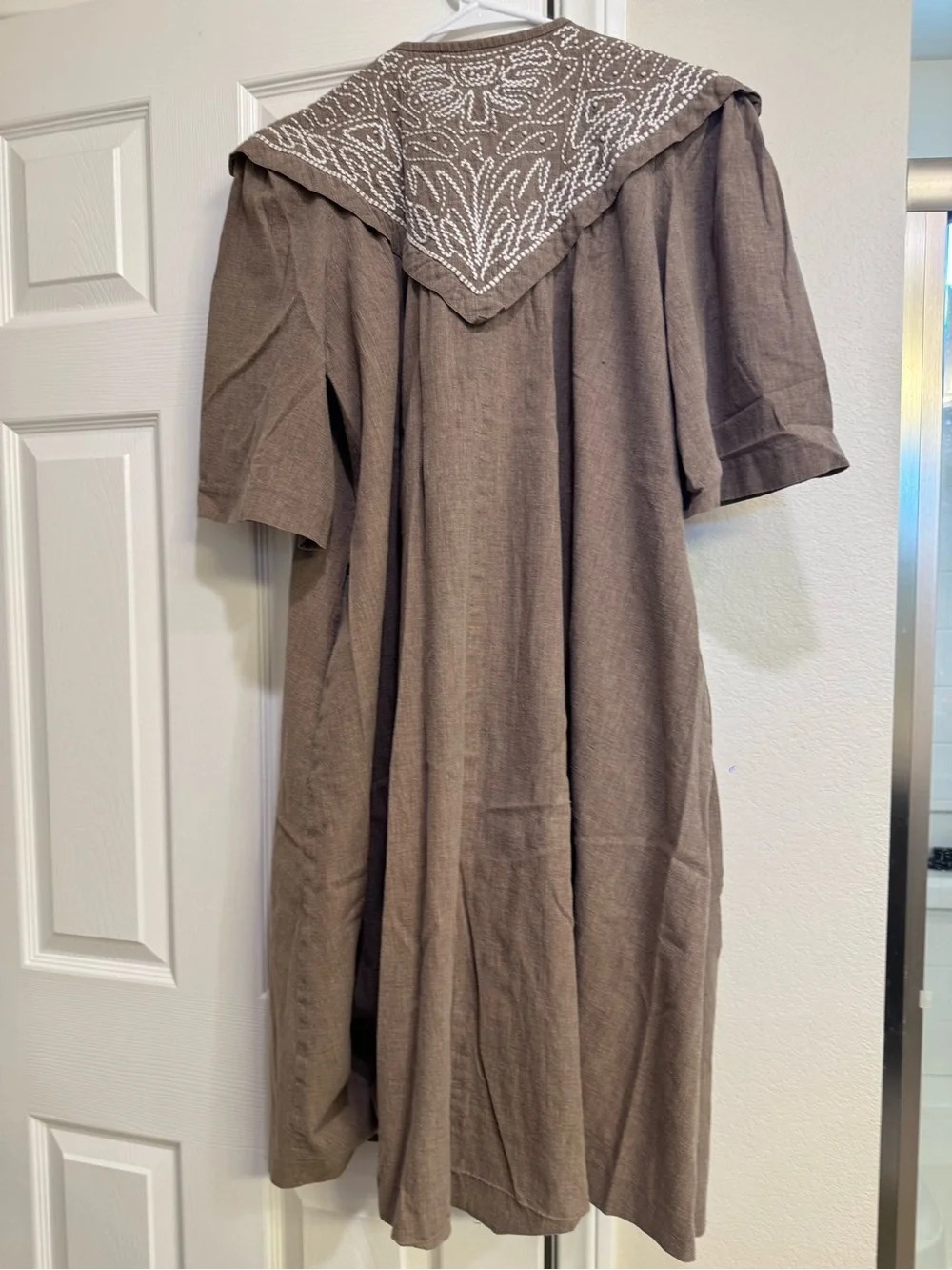 🌸 Rare Vintage Midori Matsumoto Japanese Couture Embroidered Cotton Dress - Picture 6 of 8